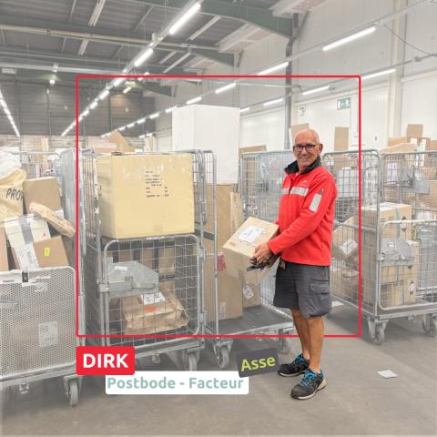 [NL/FR]
In Asse doorkruist Dirk elke dag de straten om jouw brieven en pakjes met zorg af te leveren