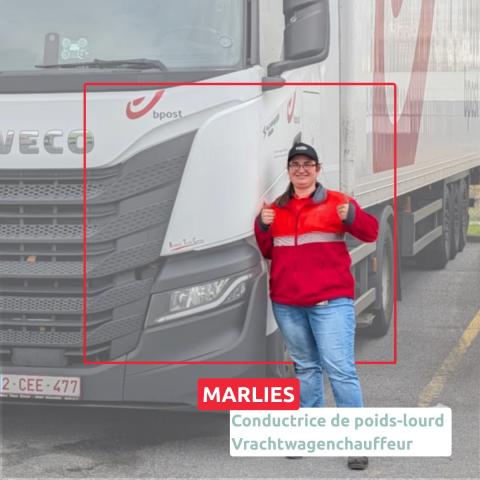 [NL/FR]
Marlies begon haar avontuur bij bpost als postbode op de fiets. Vandaag is ze een versnelli
